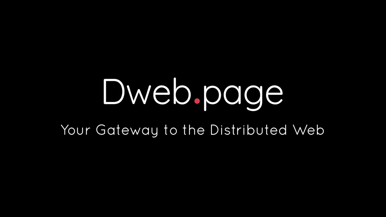 Dweb.page youtube